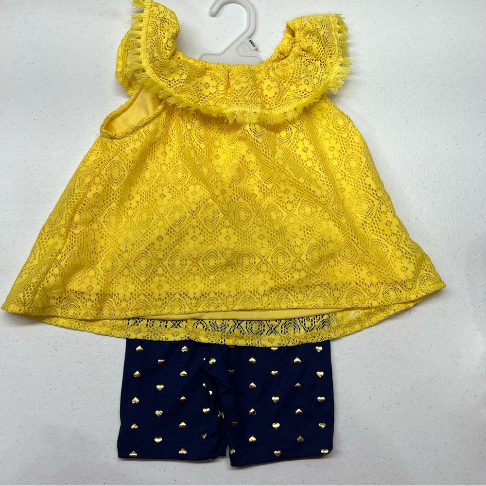 Real Love Girls 2 Pc Shorts & Tank Top Set - Size 18 months